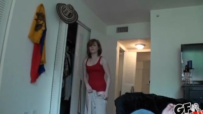 Demure lover captivates lady's man with soaking oral